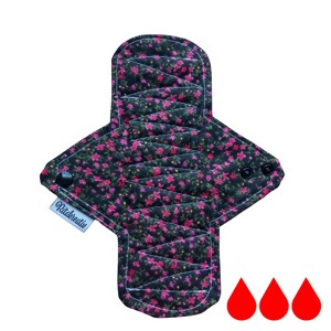 Éjjeli virágok mosható betét 22cm - szépségápolás - intim higiénia - intimbetét - Meska.hu