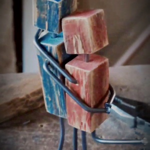 Rusztikus fa dekorációs figura - otthon & életmód - dekoráció - asztal és polc dekoráció - asztaldísz - Meska.hu