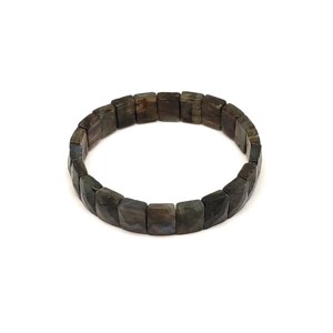 Labradorit fazettált téglalap karkötő 12x9,5mm, Ékszer, Karkötő, Ásványkarkötő, , MESKA