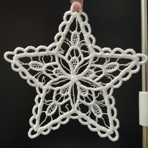 3 db Csillag Karácsonyfadísz, Szabadon Álló Csipke Gépi Hímzéssel, 3 színben - karácsony - karácsonyi lakásdekoráció - karácsonyfadíszek - Meska.hu 3 db Csillag Karácsonyfadísz, Szabadon Álló Csipke Gépi Hímzéssel, 3 színben - karácsony - karácsonyi lakásdekoráció - karácsonyfadíszek - Meska.hu