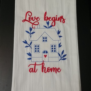 Szeretet-Otthon Design Nagy Méretű Konyharuha, Törlőkendő Gépi Hímzés - Meska.hu