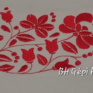 Vászon Húzózsinóros Hátizsák Népművészeti Matyó Design Gépi Hímzéssel - táska & tok - hátizsák - hátizsák - Meska.hu