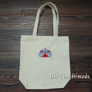 Vászontáska Népművészeti Matyó Design Gépi Hímzéssel - táska & tok - kézitáska & válltáska - kézitáska - Meska.hu