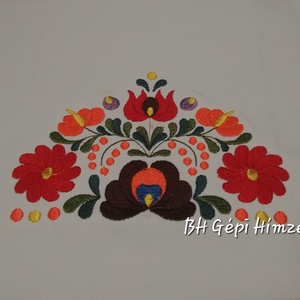 Vászontáska Népművészeti Matyó Design Gépi Hímzéssel - táska & tok - kézitáska & válltáska - kézitáska - Meska.hu