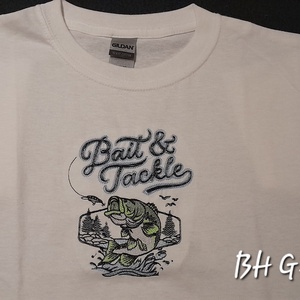 Horgász-Hal Design, Férfi Póló Gildan Gépi Hímzéssel - Meska.hu