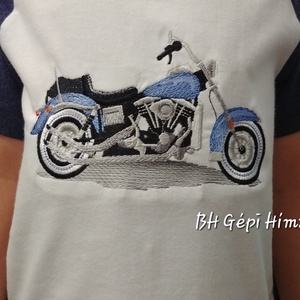 Motoros Design, Gyerek/Fiú Póló Gildan Gépi Hímzéssel - Meska.hu
