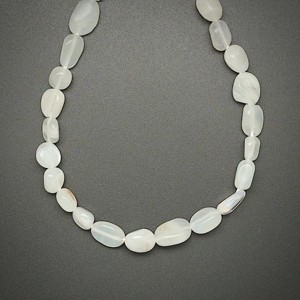 Holdkő fehér pebble 6-10mm  ékszerkészítő alapanyag (füzér), Kellékek & szerszámok, Ásvány alapanyag, Ásványfüzér, , MESKA