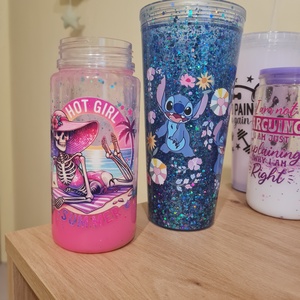 Snowglobe pohár 18 oz - diy (csináld magad) - szabásminta, útmutató - kötésminták - Meska.hu