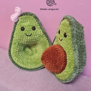 Horgolt avokádó pár - játék & sport - plüssállat & játékfigura - más figura - Meska.hu