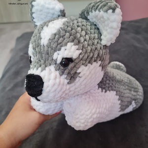 Nagy horgolt husky plüss, Játék & Sport, Plüssállat & Játékfigura, Kutya, , MESKA