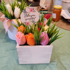 Tulipán box , Kellékek & szerszámok, Dekorációs kellékek, Dekorációs gyertya, Gyertya-, mécseskészítés, MESKA