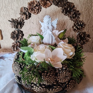 Toboz kosaras sírdísz - Meska.hu