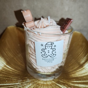 Habgyertya, Karácsony, Karácsonyi lakásdekoráció, Karácsonyi illatgyertya, mécses, Gyertya-, mécseskészítés, MESKA