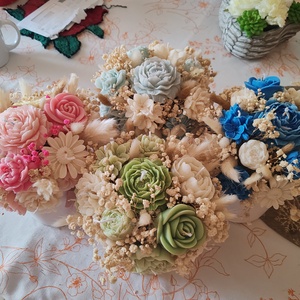 Gyertya virágbox, Otthon & Életmód, Gyertya, illat, aroma, Gyertya, Gyertya-, mécseskészítés, MESKA