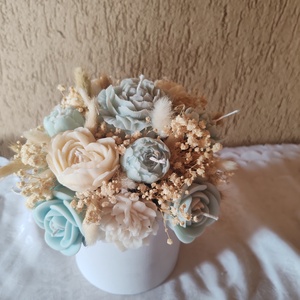 Gyertya virágbox - otthon & életmód - gyertya, illat, aroma - gyertya - Meska.hu