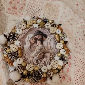 Szent családos ajtódísz előrendelésre  - Meska.hu