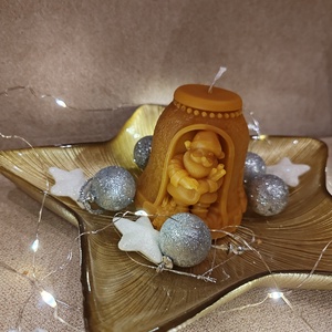 Méhviasz gyertyák - karácsony - karácsonyi lakásdekoráció - karácsonyi illatgyertya, mécses - Meska.hu