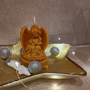 Méhviasz gyertyák - karácsony - karácsonyi lakásdekoráció - karácsonyi illatgyertya, mécses - Meska.hu