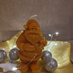 Méhviasz gyertyák  - karácsony - karácsonyi lakásdekoráció - karácsonyi illatgyertya, mécses - Meska.hu