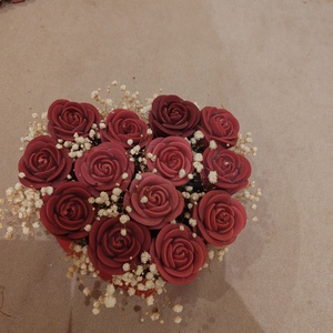 Szív alakú rózsabox  - Meska.hu