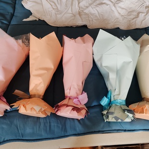 Viasz  virág csokor  - otthon & életmód - virágdekoráció - virágok - virágcsokor - Meska.hu