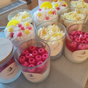 Poharas illatgyertya , Otthon & Életmód, Gyertya, illat, aroma, Gyertya, Gyertya-, mécseskészítés, MESKA