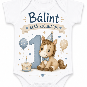 Szülinapi body - baba - mama - babaruházat - baba body - Meska.hu