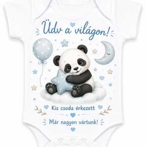Üdv a világon! Újszülött body - baba - mama - babaruházat - baba body - Meska.hu