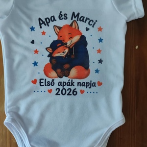Apák napi body  - baba - mama - babaruházat - baba body - Meska.hu