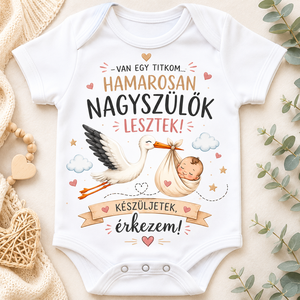 Baba bejelentő body-k. - baba - mama - babaruházat - baba body - Meska.hu
