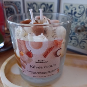 Kávés csoda szójaviaszgyertya - otthon & életmód - gyertya, illat, aroma - gyertya - Meska.hu