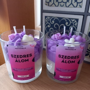 Szedres álom szójaviaszgyertya - otthon & életmód - gyertya, illat, aroma - gyertya - Meska.hu