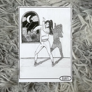 Hip hop táncos képeslap, Otthon & Életmód, Papír, írószer, Ajándékozás kellékei, Képeslap, üdvözlőlap, Fotó, grafika, rajz, illusztráció, MESKA