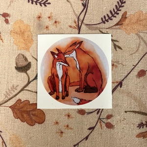 Rókás matrica, Otthon & Életmód, Papír, írószer, Matrica, matrica csomag, Fotó, grafika, rajz, illusztráció, MESKA