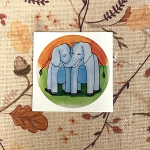 Elefántos matrica, Otthon & Életmód, Papír, írószer, Matrica, matrica csomag, Fotó, grafika, rajz, illusztráció, MESKA