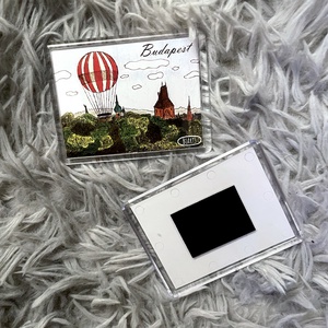 Budapest Városliget hőlégballon mágnes - otthon & életmód - konyhafelszerelés, tálalás - konyhai dekoráció - hűtőmágnes - Meska.hu