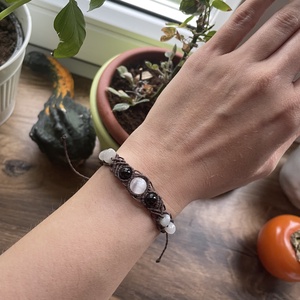 Makramé karkötő, Ékszer, Karkötő, Ásványkarkötő, , MESKA