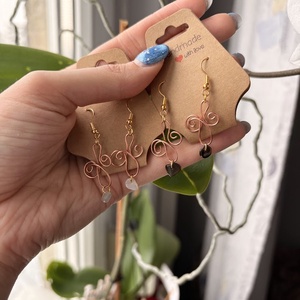 Drót fülbevaló - Meska.hu