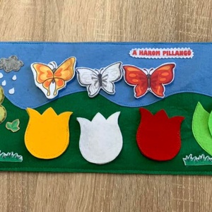 A három pillangó - Tépőzáras interaktív mese - Meska.hu