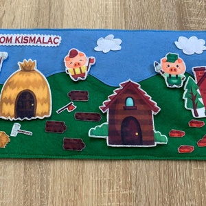 A három kismalac - Tépőzáras interaktív mese, Játék & Sport, Készségfejlesztő és Logikai játék, Oktató játékok, Varrás, MESKA