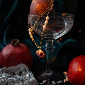 Fügés nemesacél nyaklánc - ékszer - nyaklánc - gyöngyös nyaklánc - Meska.hu