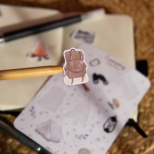 Camping - matricaív - otthon & életmód - papír, írószer - matrica, matrica csomag - Meska.hu