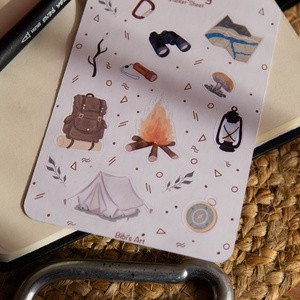 Camping - matricaív, Otthon & Életmód, Papír, írószer, Matrica, matrica csomag, Papírművészet, MESKA