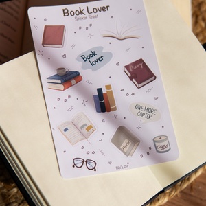 Book lover - matricaív, Otthon & Életmód, Papír, írószer, Matrica, matrica csomag, Papírművészet, MESKA