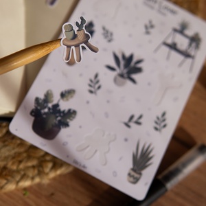 Plant lover - matricaív - otthon & életmód - papír, írószer - matrica, matrica csomag - Meska.hu