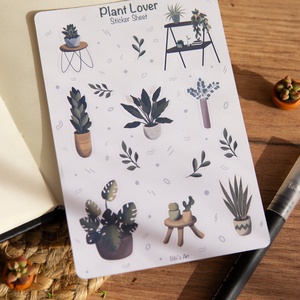 Plant lover - matricaív, Otthon & Életmód, Papír, írószer, Matrica, matrica csomag, Papírművészet, MESKA