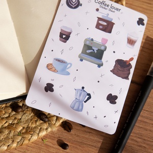 Coffee lover - matricaív, Otthon & Életmód, Papír, írószer, Matrica, matrica csomag, Papírművészet, MESKA