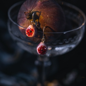 Füge fülbevaló, Ékszer, Fülbevaló, Lógó fülbevaló, Gyurma, MESKA