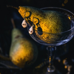 Körte fülbevaló - ékszer - fülbevaló - lógó fülbevaló - Meska.hu