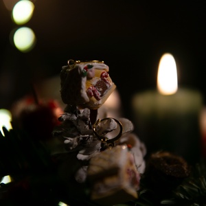 Apró mézeskalács házikó fülbevaló , Ékszer, Fülbevaló, Lógó fülbevaló, Gyurma, MESKA